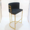 Innovative Design Smooth Velvet Upholstery High Raised Stool / Lixra