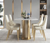 Contemporary Palatial Marble-Top Luxurious Dining Table Set - Lixra