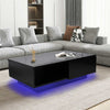 High Gloss Modern Majestic RGB LED Coffee Table-Lixra