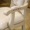 Antique-Style Idiosyncratic Button Tufted Leather Dining Chairs - Lixra