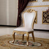 Cream Fabric Wrap With Blonde Wooden Frame Dining Chair - Lixra