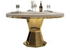 Fine Furnished Desirable Modern Round Shaped Dining Table Set - Lixra