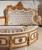 Impeccable Antique Design Marvelous Leather Bed / Lixra