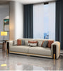 Modern Sumptuous Living Room Leather Upholstered Sofa Set / Lixra