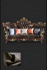 Royal Look Button Tufted Classic Leather Sofa Set / Lixra