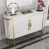 Nordic Style Modern Marble-Top Wooden Buffet Table / Lixra