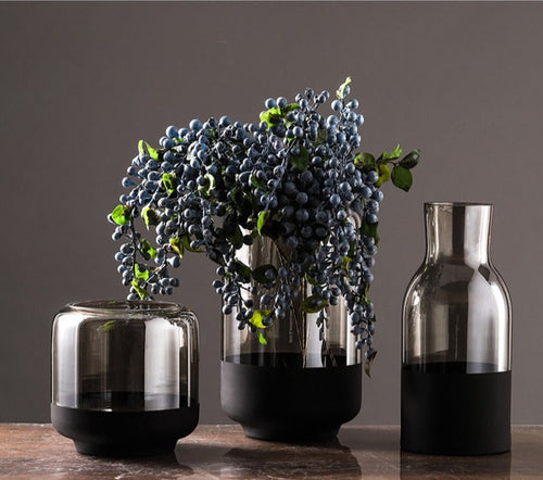 Modern Decorative Transparent Artificial Floral Vase / Lixra