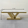 Glossy Finish Luxurious Marble Top Coffee Table / Lixra