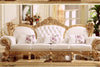 European Style Wooden Delectable Leather Sofa Set / Lixra