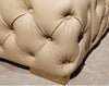 Magnificent Design Button Tufted Leather Upholstered Bed / Lixra