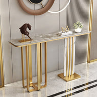 Rectangular Marble Top Accent Table / Lixra