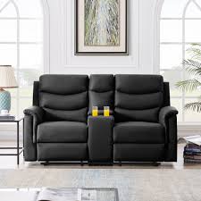 Modern Design Luxurious Faux Leather Recliner Sofa