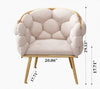 Cute Stylish Designed Round Cotton Bread Leisure Accent Chair - Lixra