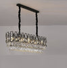 Modern Stylish Oval Hanging Black Chandelier - Lixra