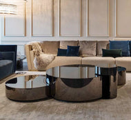 Luxurious Glass Round Coffee Table / Lixra