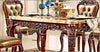 Iconic Antique Style Wooden Polished Dining Table Set - Lixra