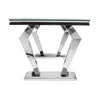 High Quality Fine Finish Sturdy Glass Top Fitted Dining Table - Lixra
