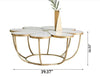 Centre Attractive Flower Style Marble Top Coffee Table - Lixra