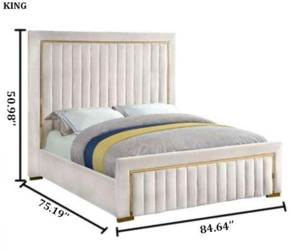 Modern Light Luxury Fabric Bed - Lixra