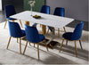 Italian Style Luxurious Marble Top Dining Table Set - Lixra