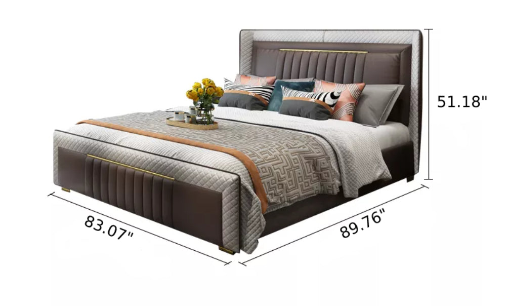 Modern Design Comforter Bedding Queen King Size Leather Bed Bedroom Set -  China Murphy Bed, Bed Frame