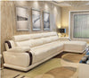 Contemporary Design Luxurious Snugged Leather Sectional Sofa / Lixra