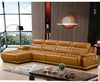 Contemporary Design Luxurious Snugged Leather Sectional Sofa / Lixra