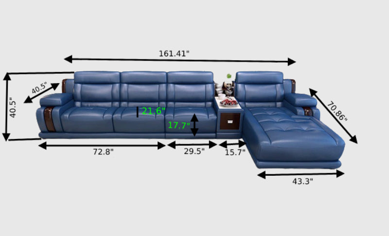 Modern Design Luxurious Palatial Leather Sectional Sofa – Lixra.com