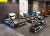 Fine Embellish Soft Comfort Leather Sectional Sofa Set-Lixra