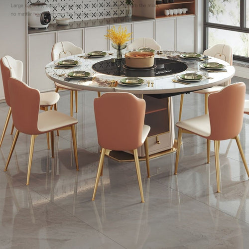 Versatile Design Convertible Sumptuous Induction Dining Table Set / Lixra