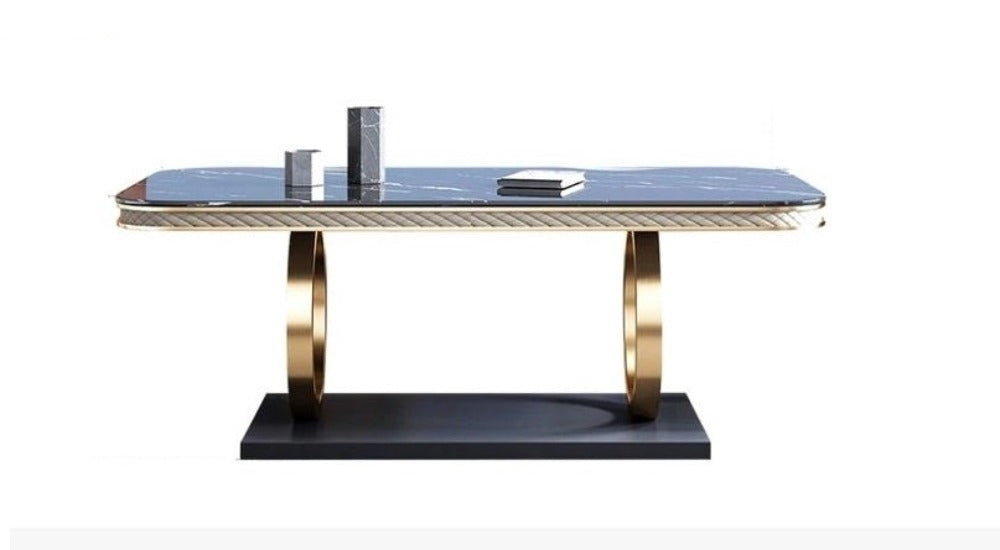 Excellent Finish Modern Creative Look Marble Top Dining Table - Lixra