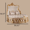 Impeccable Antique Design Marvelous Leather Bed / Lixra