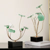 Exquisite Design Modern Art Lotus Leaf Showpiece / Lixra