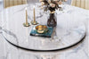 Luxurious Stainless Steel Marble Top Dining Table Set - Lixra