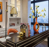 Modern Luxury Orange  Ceramic Vase Showpiece / Lixra