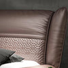 Modernistic Light Luxurious Solid Wood Frame Cozy Leather Bed-Lixra