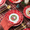 18/36-Piece Christmas Santaclaus Pattern Porcelain Dinnerware Set