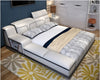 Elementary And Classic Modern Leather Bed - Lixra