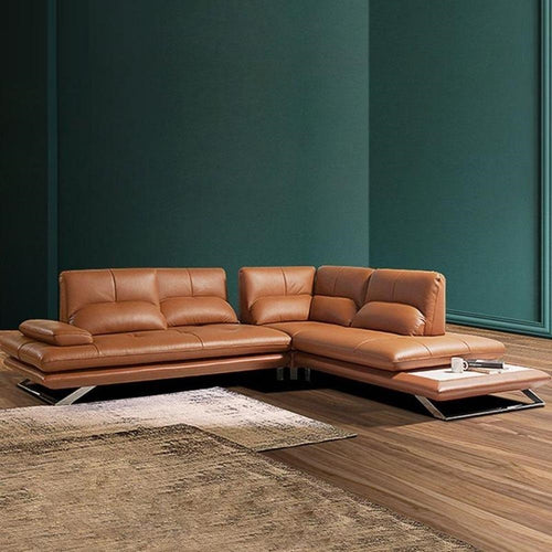 Luxurious Contemporary Style Cozy Leather Sectional Sofa Set - Lixra