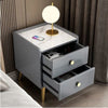 Light Luxury Multi-Storage Finish Modern Bedside Wooden Night Stand - Lixra