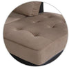 Modern L-Shaped Convertible Fabric Sectional Sofa With Ottoman And Two Cup Holders - Lixra