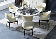 Italian Style Marble Dining Table-Set / Lixra