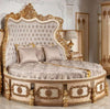 Impeccable Antique Design Marvelous Leather Bed / Lixra