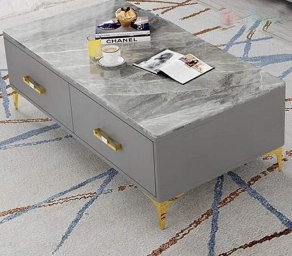 Luxurious Marble Top Coffee Table / Lixra