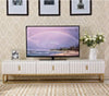 Spacious and Storage Expert Modern Designed Metallic Finish TV Stand - Lixra
