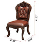 High End Comfort Diamond Tufted Designed Leather Dining Chairs - Lixra
