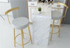 Luxurious Golden Polished Multipurpose Fabric Finish High Raised Chairs / Lixra