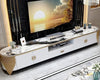 Luxurious Corner Attraction Marble Top Wooden TV Stand - Lixra