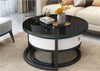 Luxurious Modern Look Glossy Finish Glass Top Coffee Table - Lixra