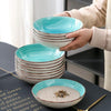 Porcelain Handcrafted With Vintage Look Soup Plates Set-Lixra